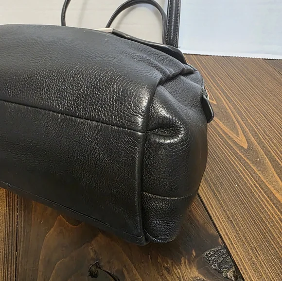 Coach Madison Georgie Satchel in black leather - Picture 11 of 15